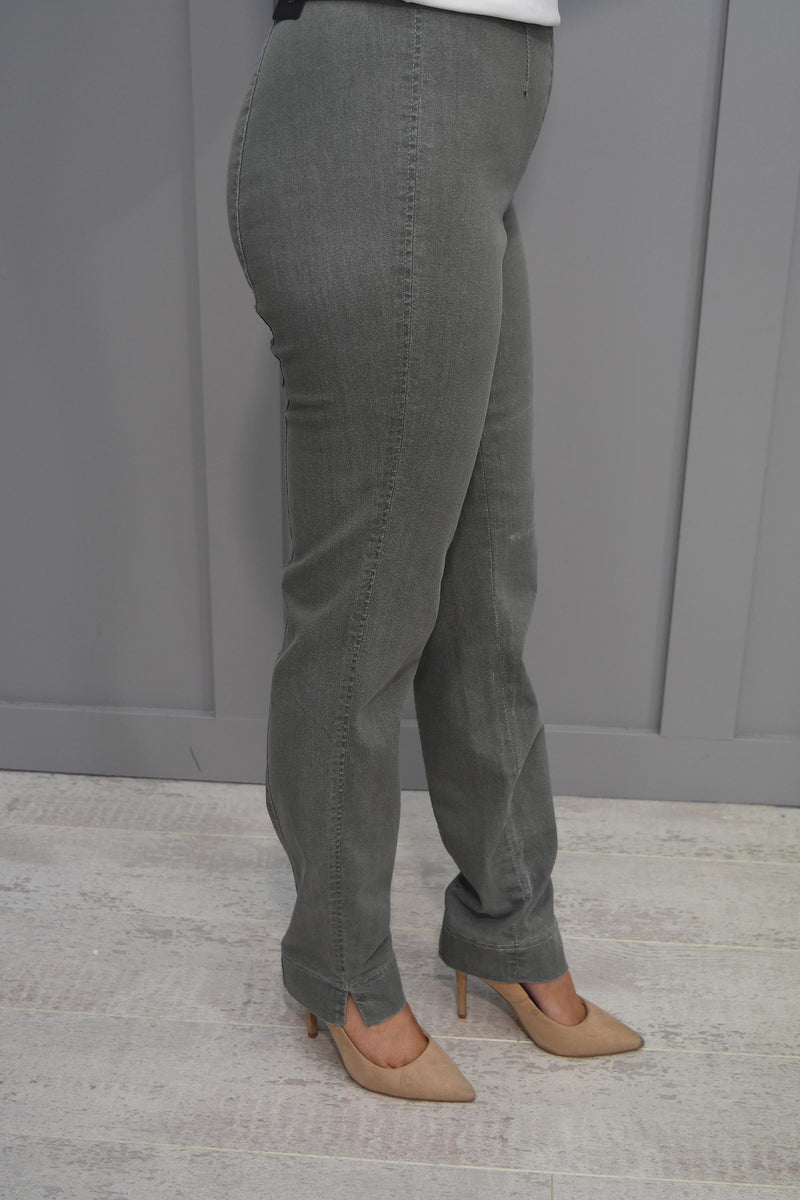 Robell Marie Washed Khaki Denim Jeans - 51639 5448 85