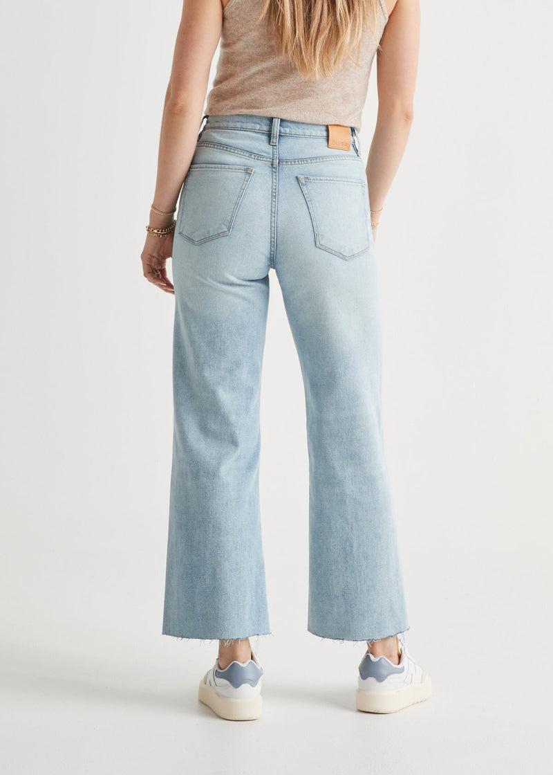 Midweight Denim Wide Leg (Button Fly) - Coastal Blue