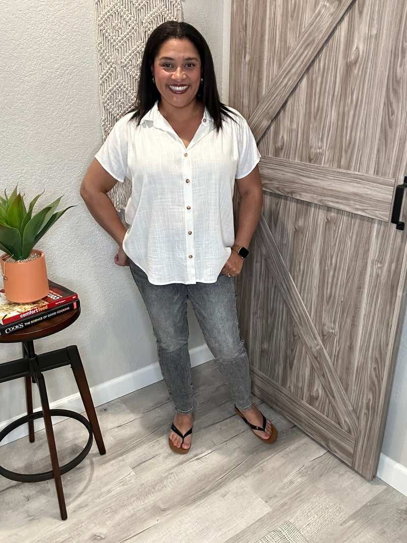 Size 20W Judy Blue Stone Wash Grey High Rise Slim Fit Denim Jeans