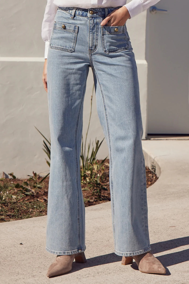 Piazza Jeans | Washed Denim | Size 3