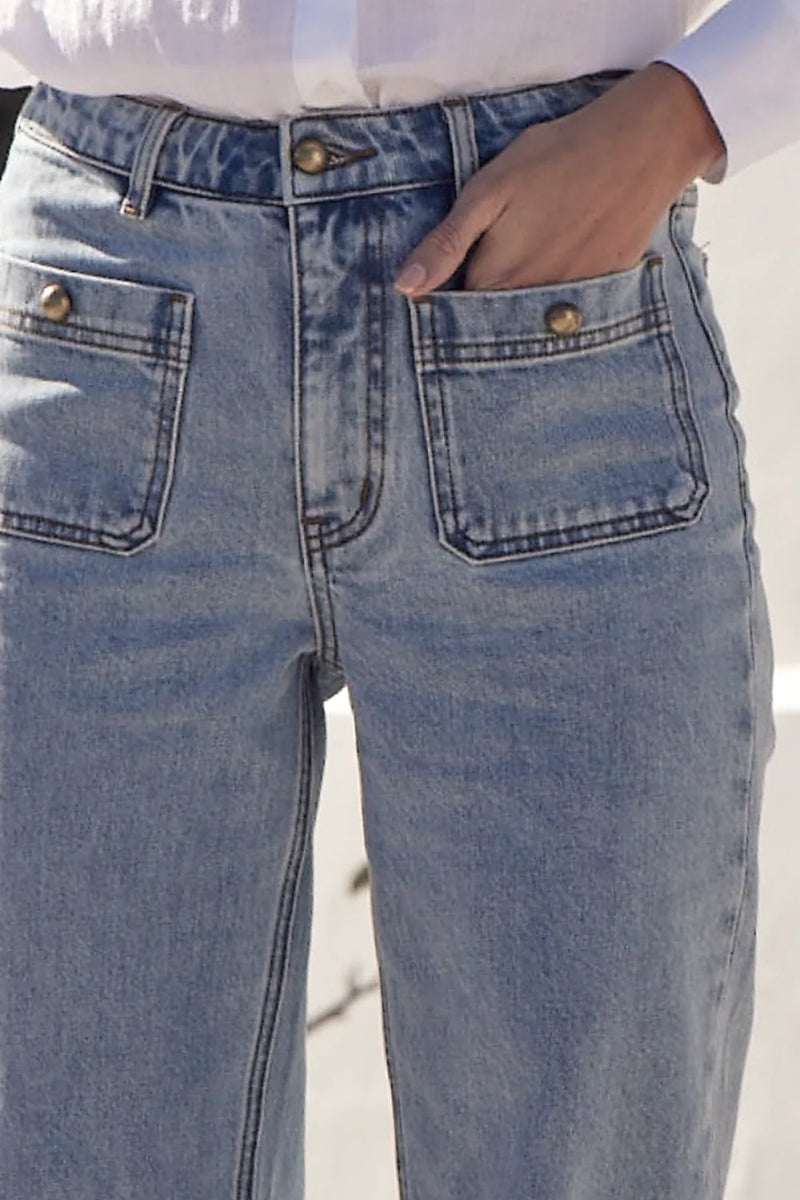 Piazza Jeans | Washed Denim | Size 3
