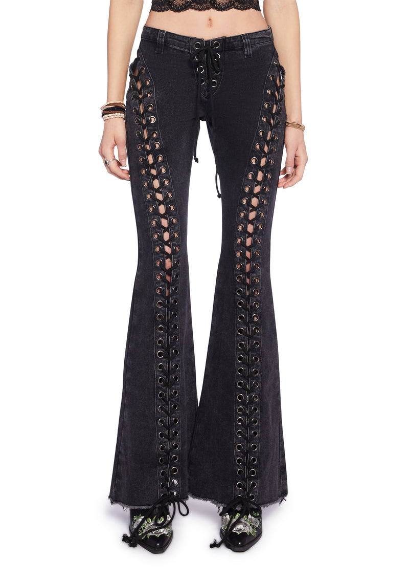 Wild Wanderer Flare Jeans - Black