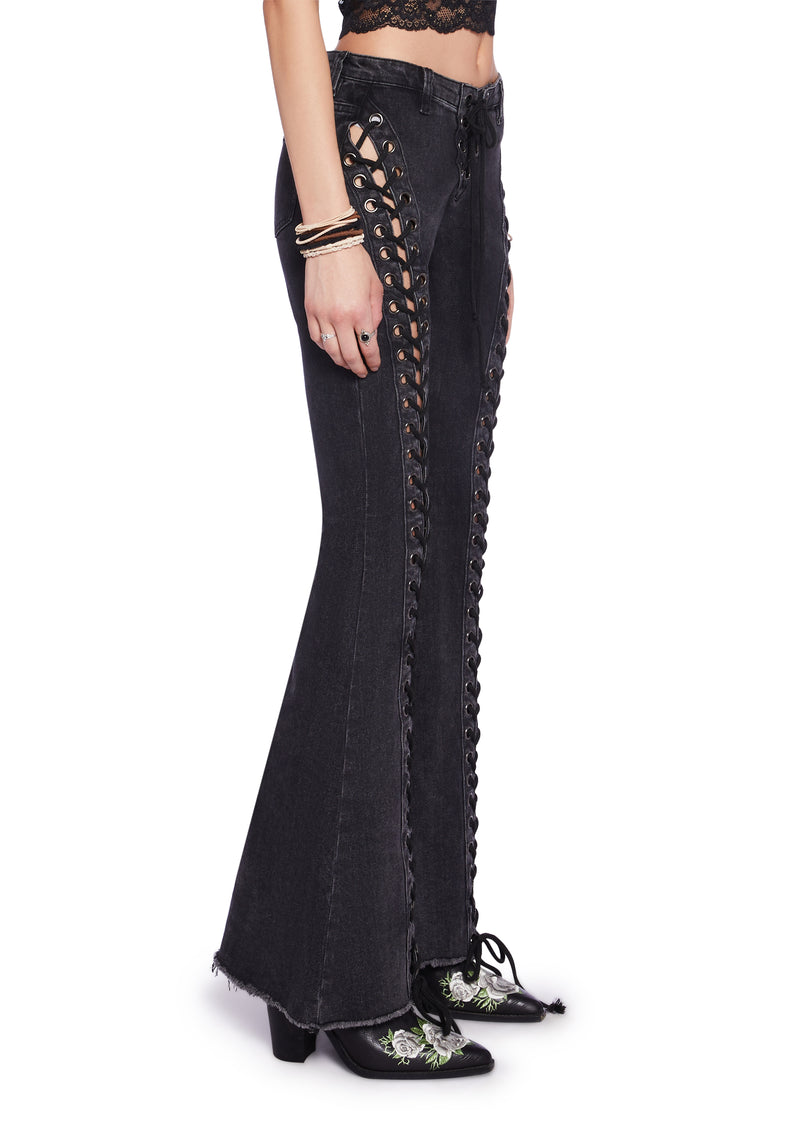 Wild Wanderer Flare Jeans - Black