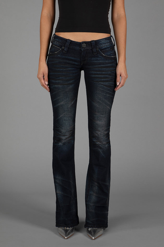 Gwen Super Low-Rise Bootcut Jeans