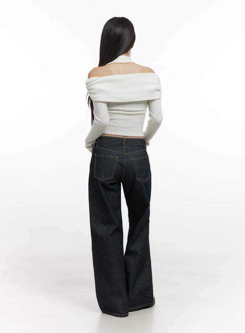 Lisa Cotton Comfort Wide Leg Jeans CN419