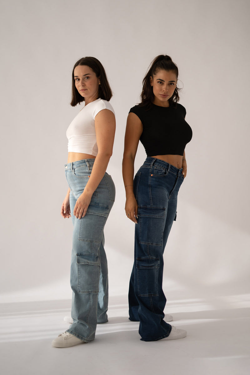 CARGO HIGH RISE - DARK BLUE