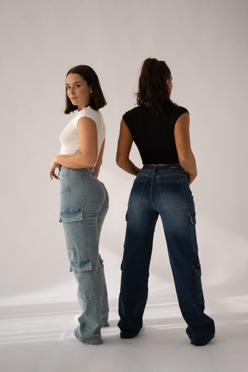 CARGO HIGH RISE - DARK BLUE