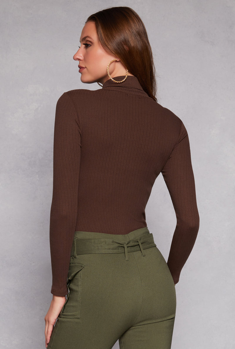 Turtleneck Long Sleeve Bodysuit