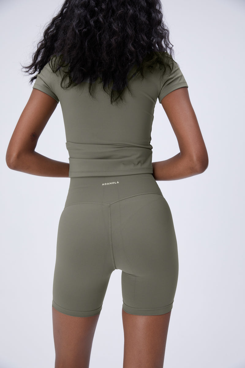 Ultimate Crop Shorts - Olive Green