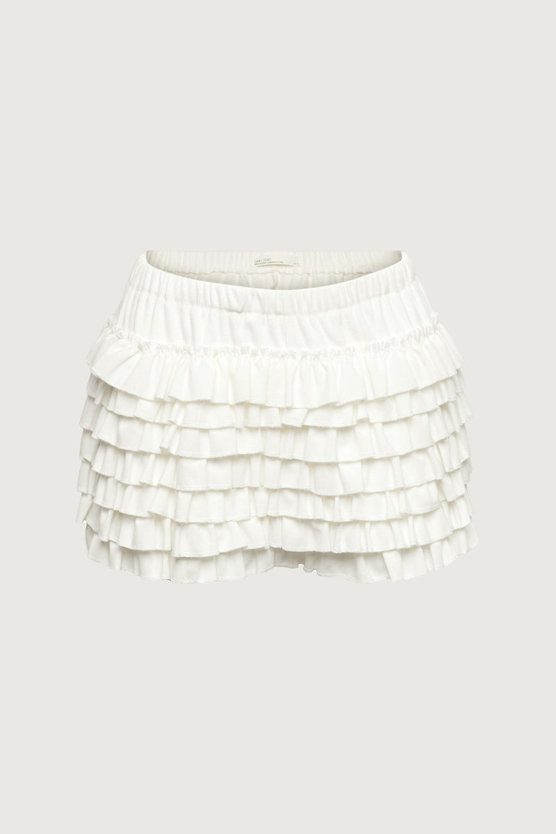 RUFFLE TIERED MINI BLOOMER SHORT