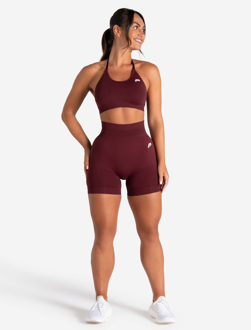 Scrunch Seamless Shorts - Dark Cherry