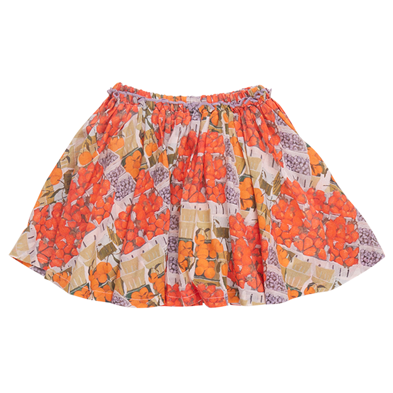 Girls Gianna Skirt - Berries and Oranges