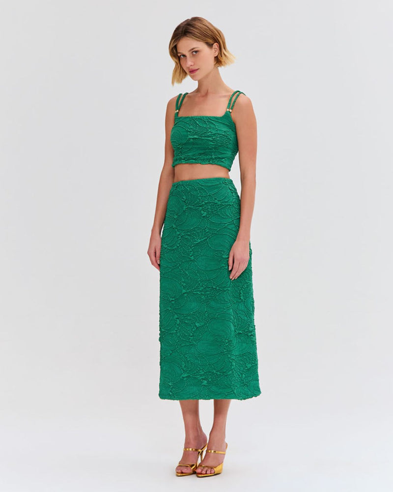 Jacquard Midi Skirt