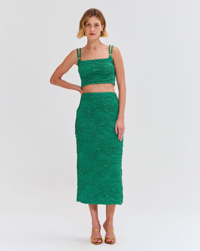 Jacquard Midi Skirt