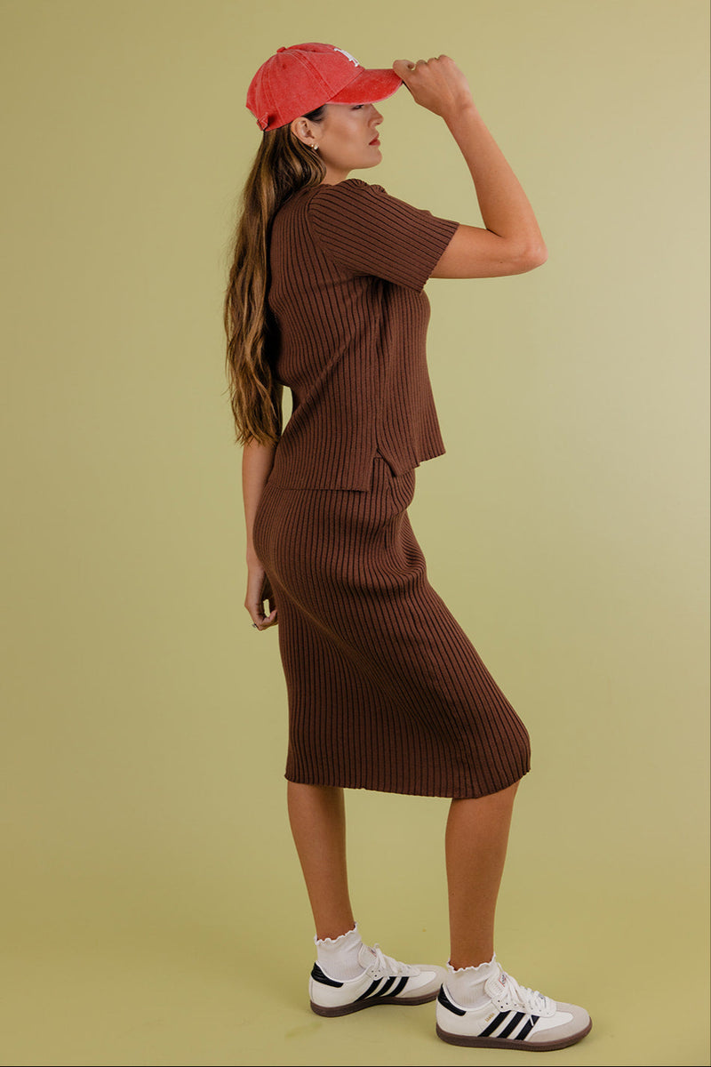Rachel Green Ribbed Skirt