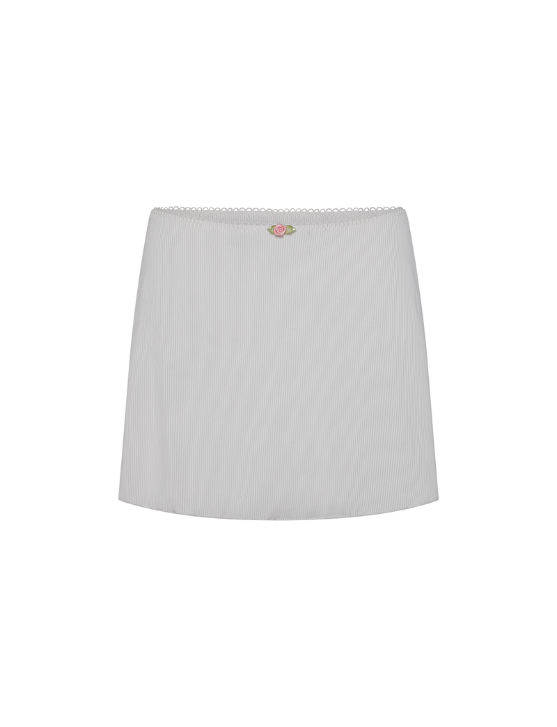 MILANA SWIM SKIRT - WHITE