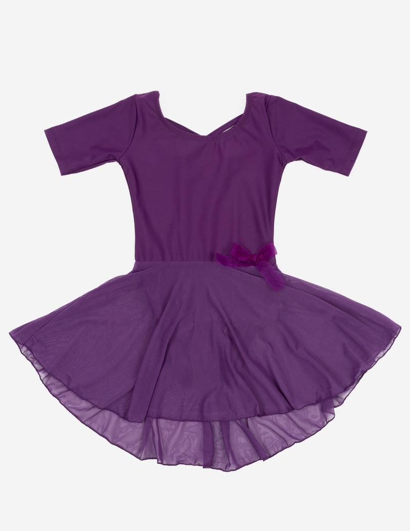 Short Sleeve Skirt Leotard