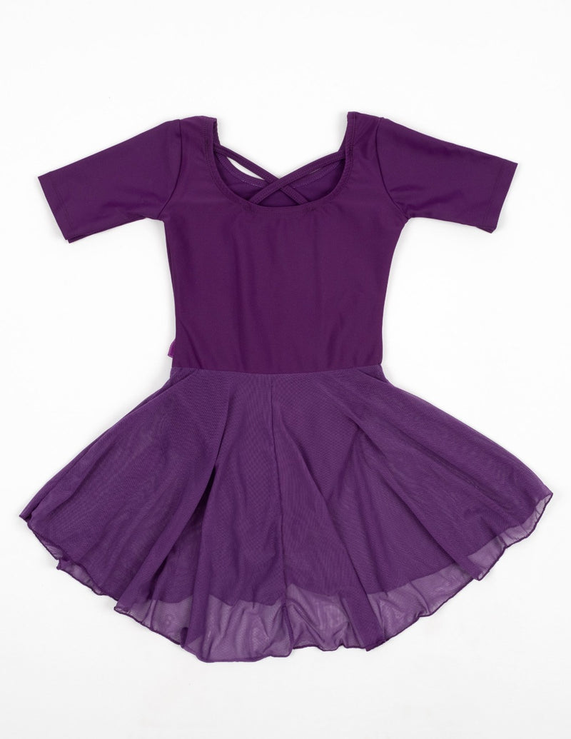 Short Sleeve Skirt Leotard