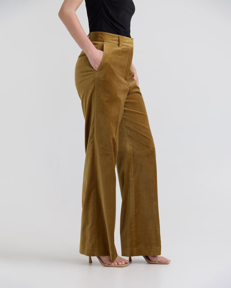 Lydia Stretch Velvet Pants