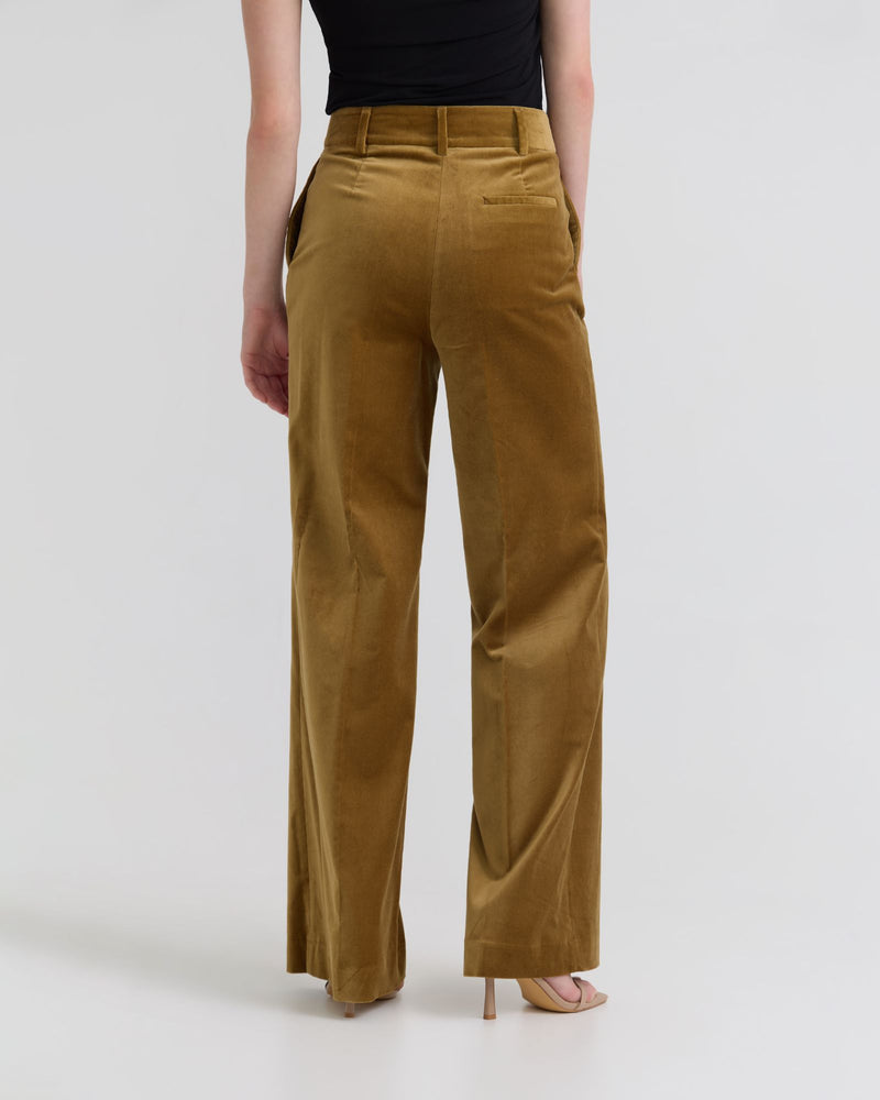 Lydia Stretch Velvet Pants