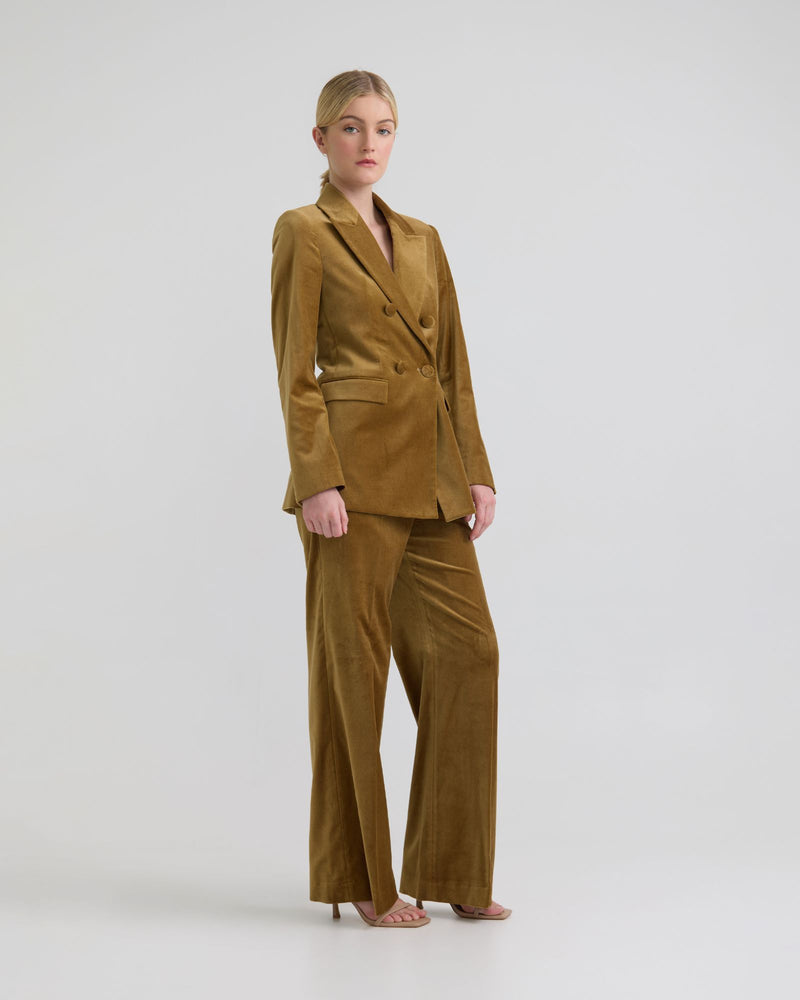 Lydia Stretch Velvet Pants