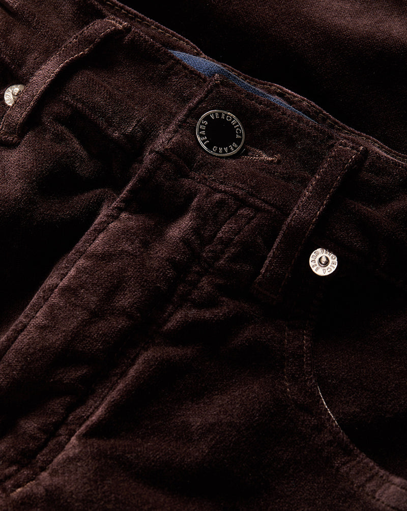 Carson Velvet Kick-Flare Pant