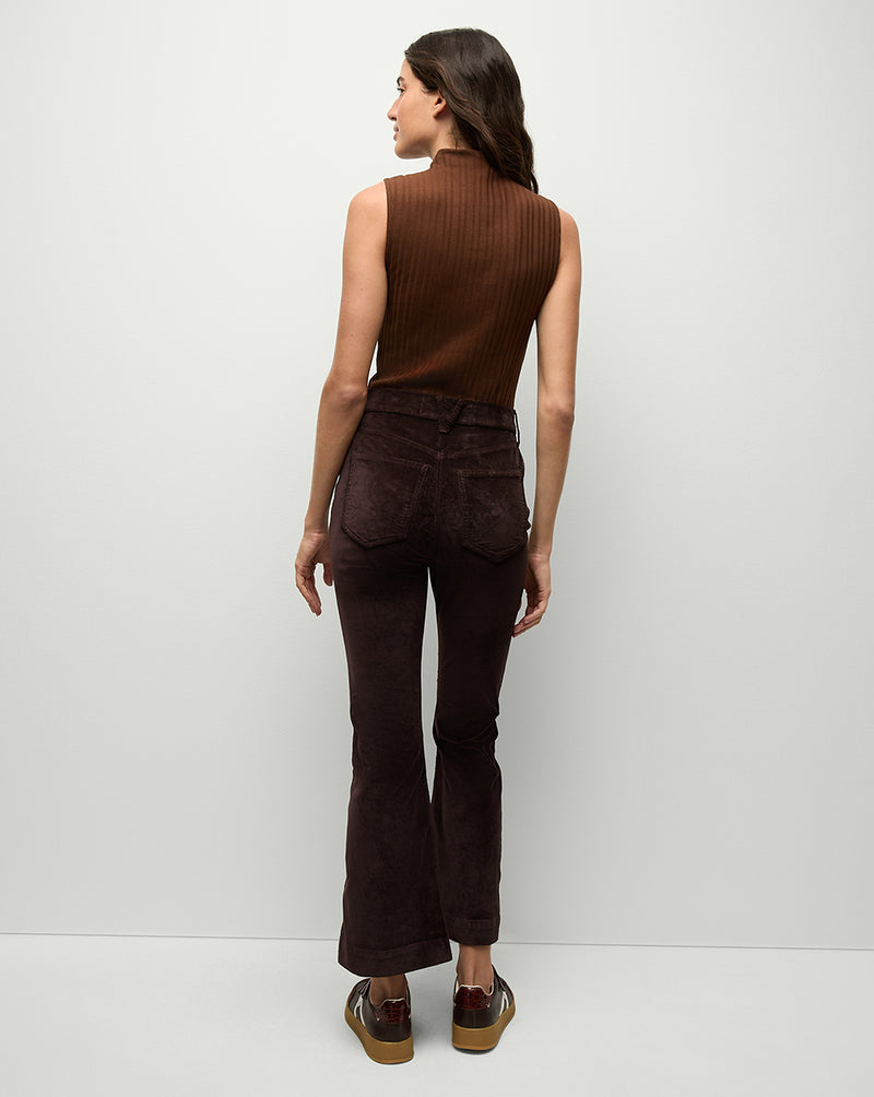 Carson Velvet Kick-Flare Pant