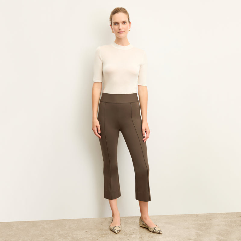 Allyn Kick Flare Pant - Butter Ponte :: Ash