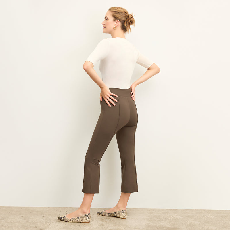 Allyn Kick Flare Pant - Butter Ponte :: Ash