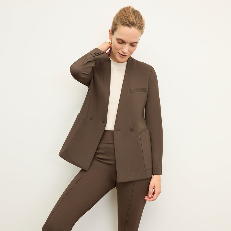 Allyn Kick Flare Pant - Butter Ponte :: Ash