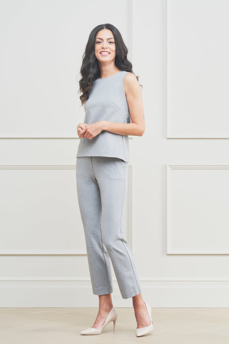 The Helen Pant Light Heather Grey