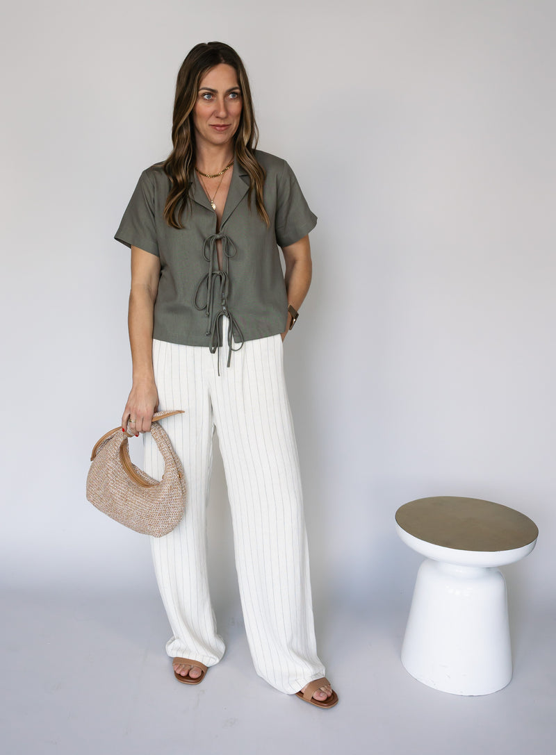 Z Supply: Bennett Pinstripe Pant - Final Sale