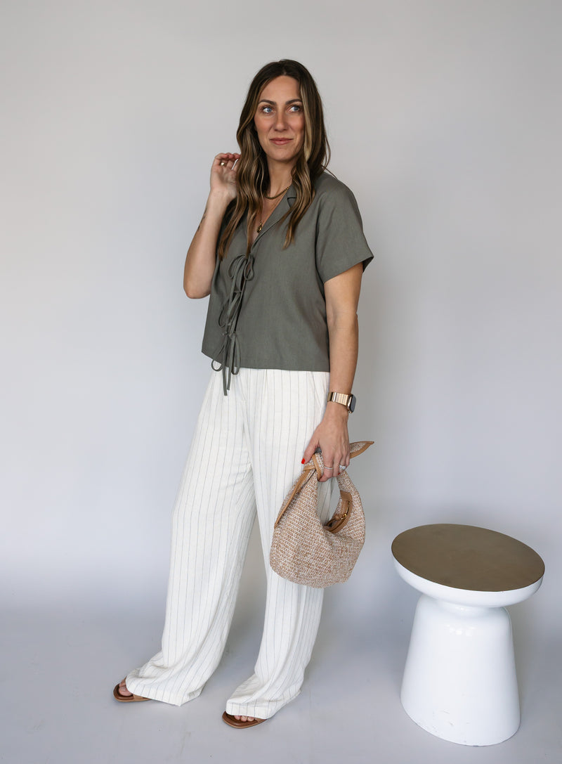 Z Supply: Bennett Pinstripe Pant - Final Sale