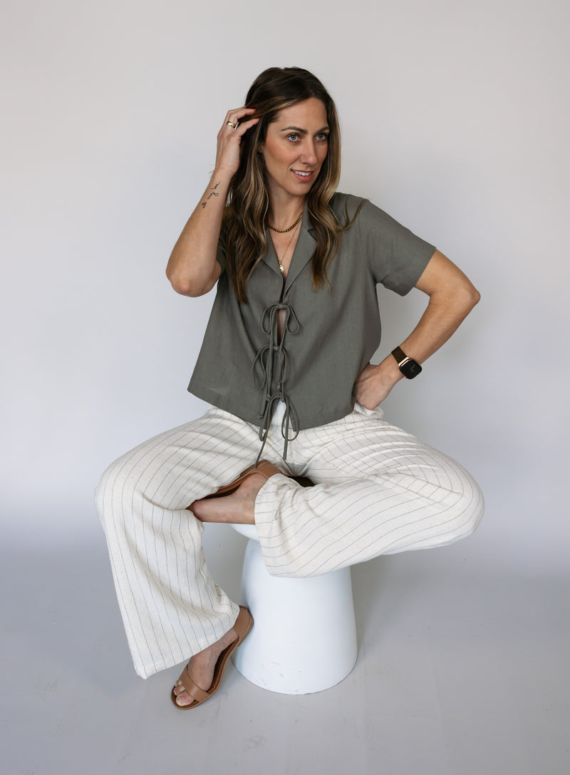 Z Supply: Bennett Pinstripe Pant - Final Sale