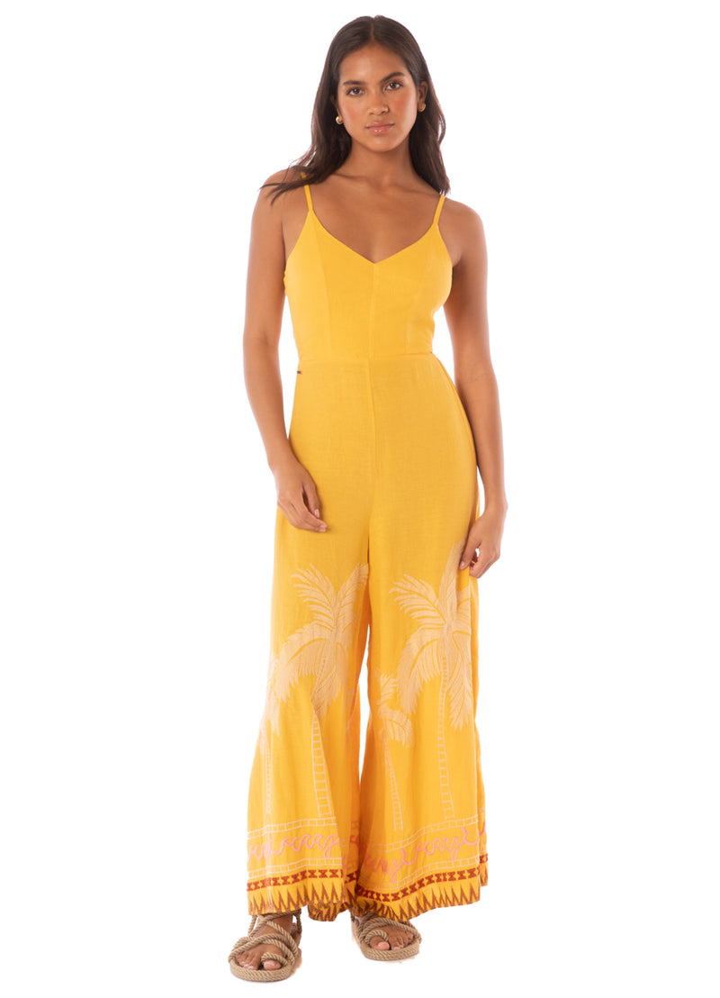 Maaji Stitchy Palm Azura Jumpsuit
