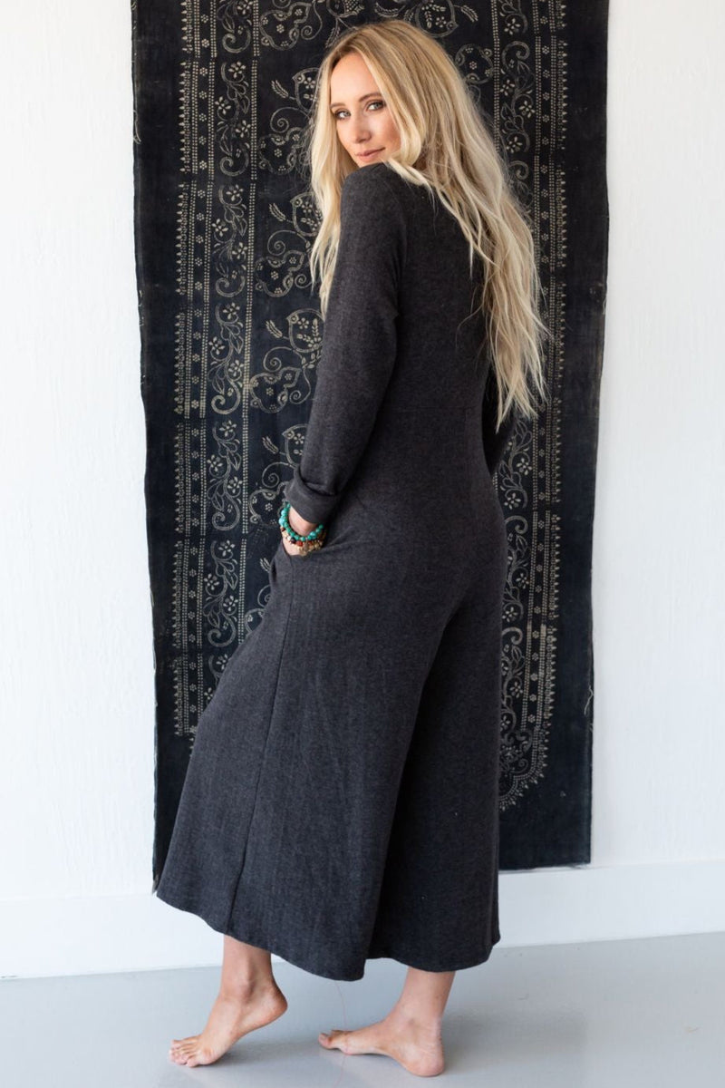 Simply Comfort Jumpsuit - Dark Gray