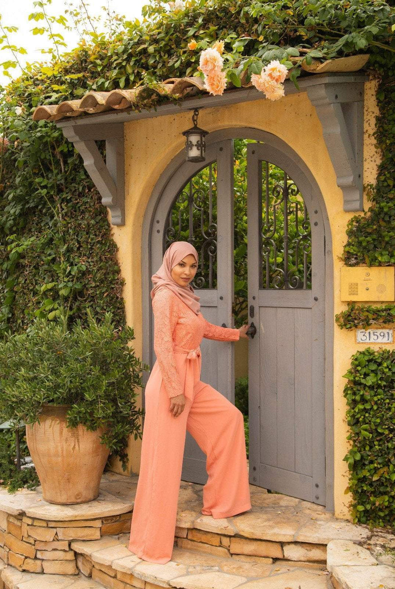 The delightful Modest long sleeve  jumpsuits