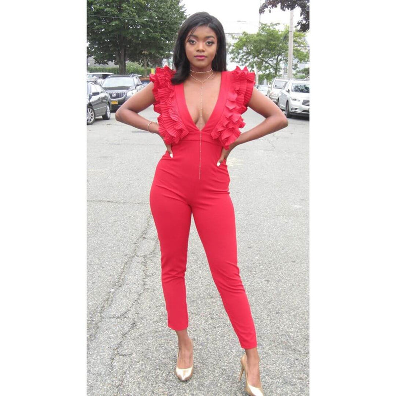 Desire Red Jumpsuit