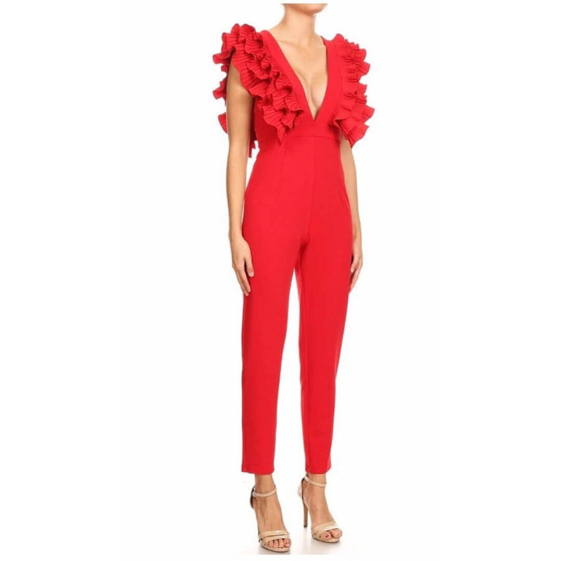 Desire Red Jumpsuit