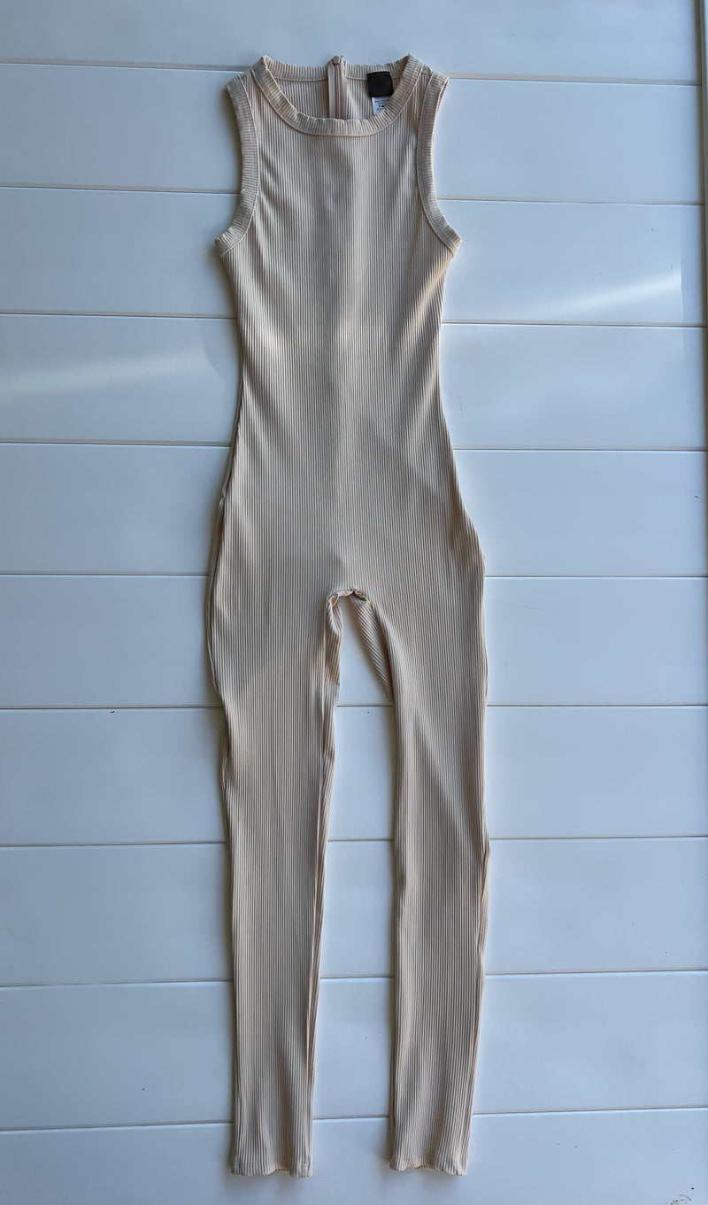 High neck jumpsuit (nude)