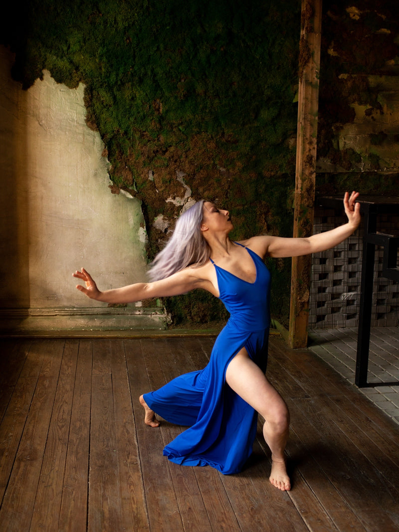 i-Style Lotus Jumpsuit - Blue