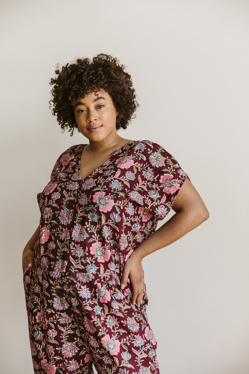 The Ada Jumpsuit - Block-Print