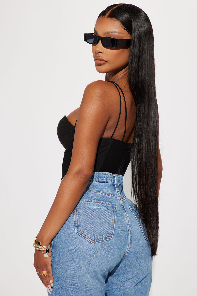 Sara Corset Top - Black