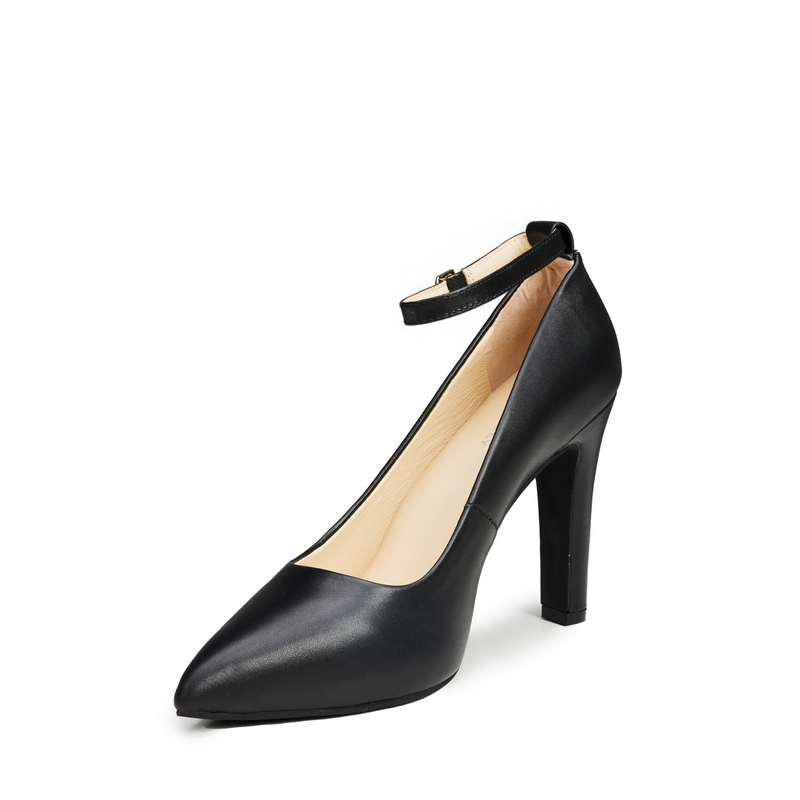 Maya Leather High Heel Pointed Toe Pumps