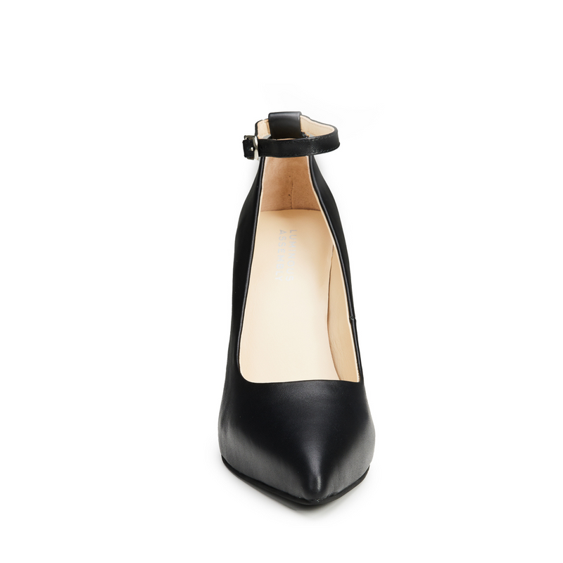 Maya Leather High Heel Pointed Toe Pumps