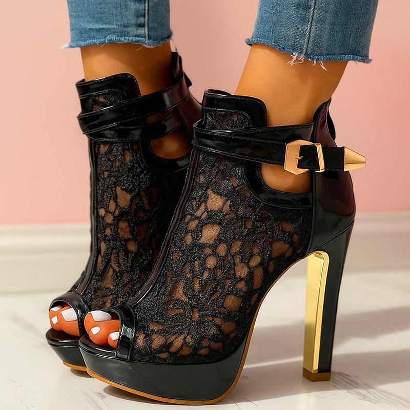 Zeva Lace Heels