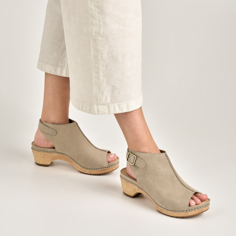 Lizzy Taupe Milled Nubuck