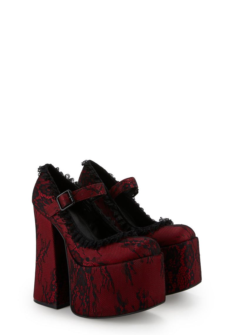 Lover's Anonymous Platform Heels