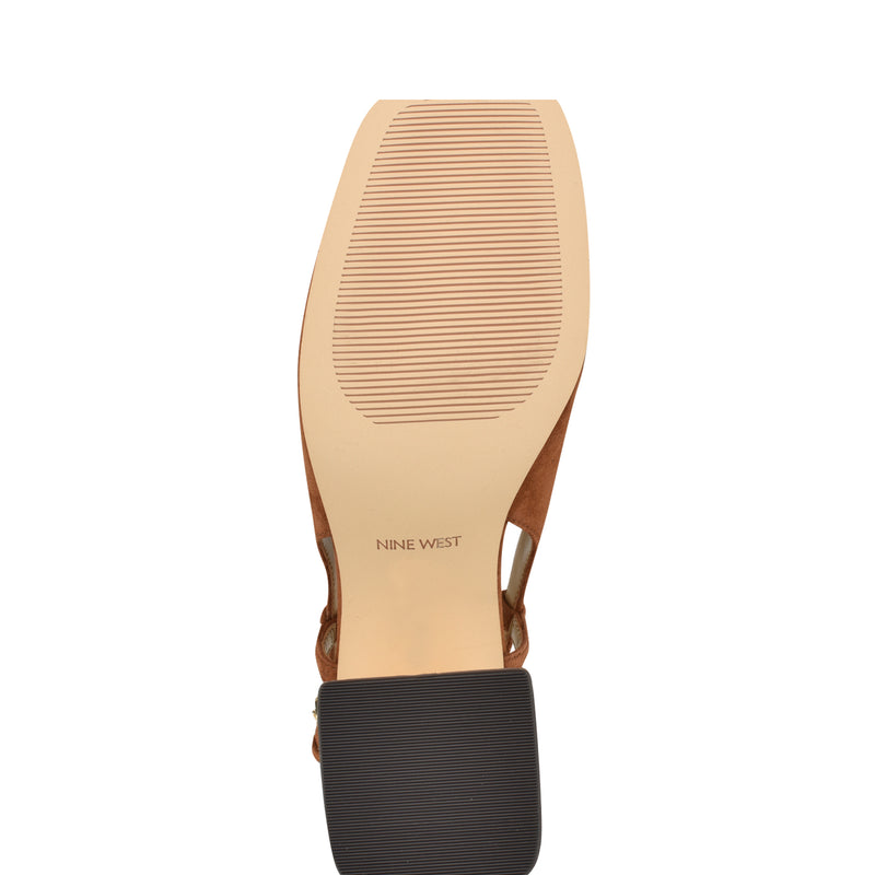 Cast Block Heel Slingback Pumps