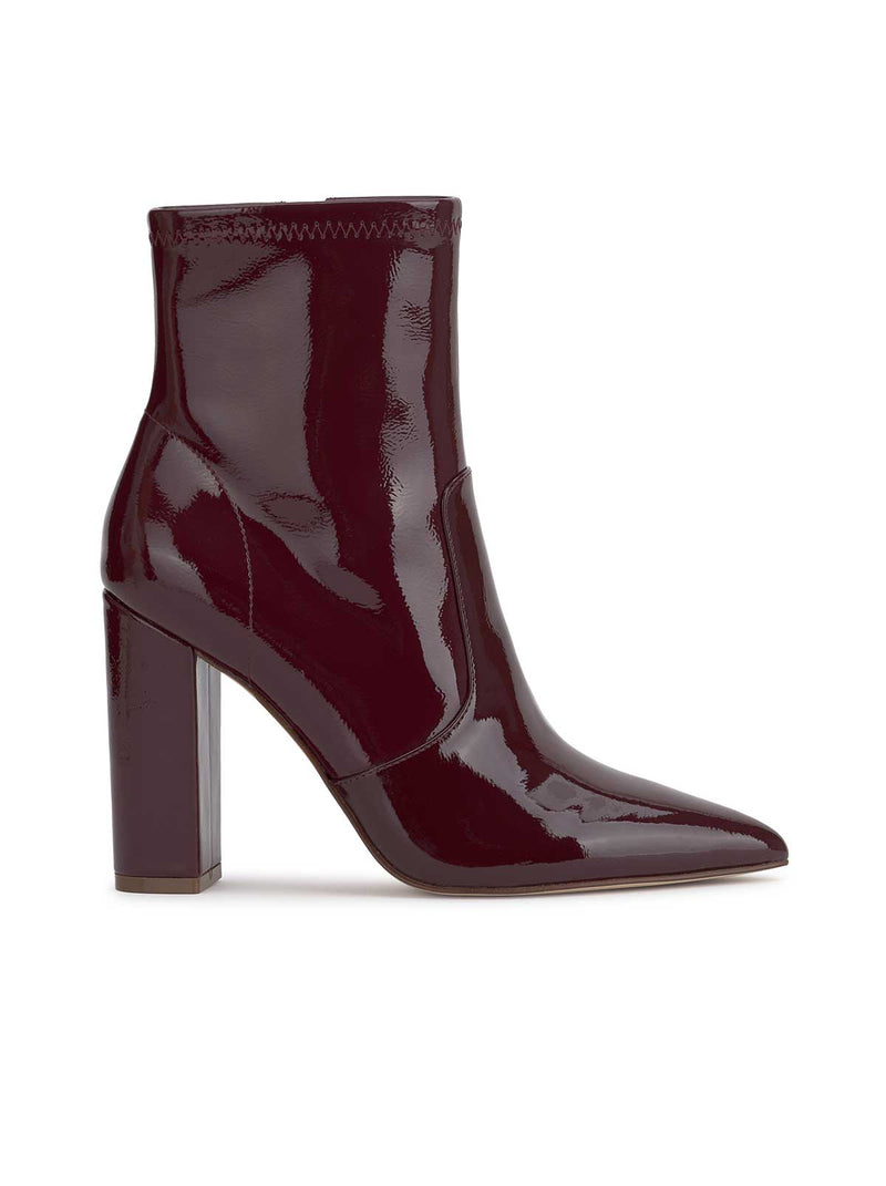 Narelle Pointed Toe Bootie in Berrilicious